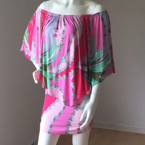 Vava by Joy Han Tropical OffThe Shoulder Mini Dres
